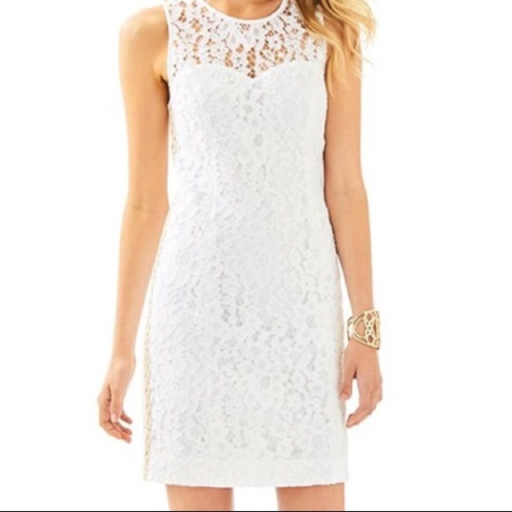 Lilly Pulitzer Mika shift dress in resort white